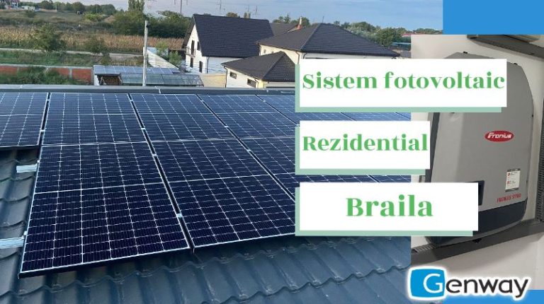 Genway panouri fotovoltaice rezidential Braila 10kw