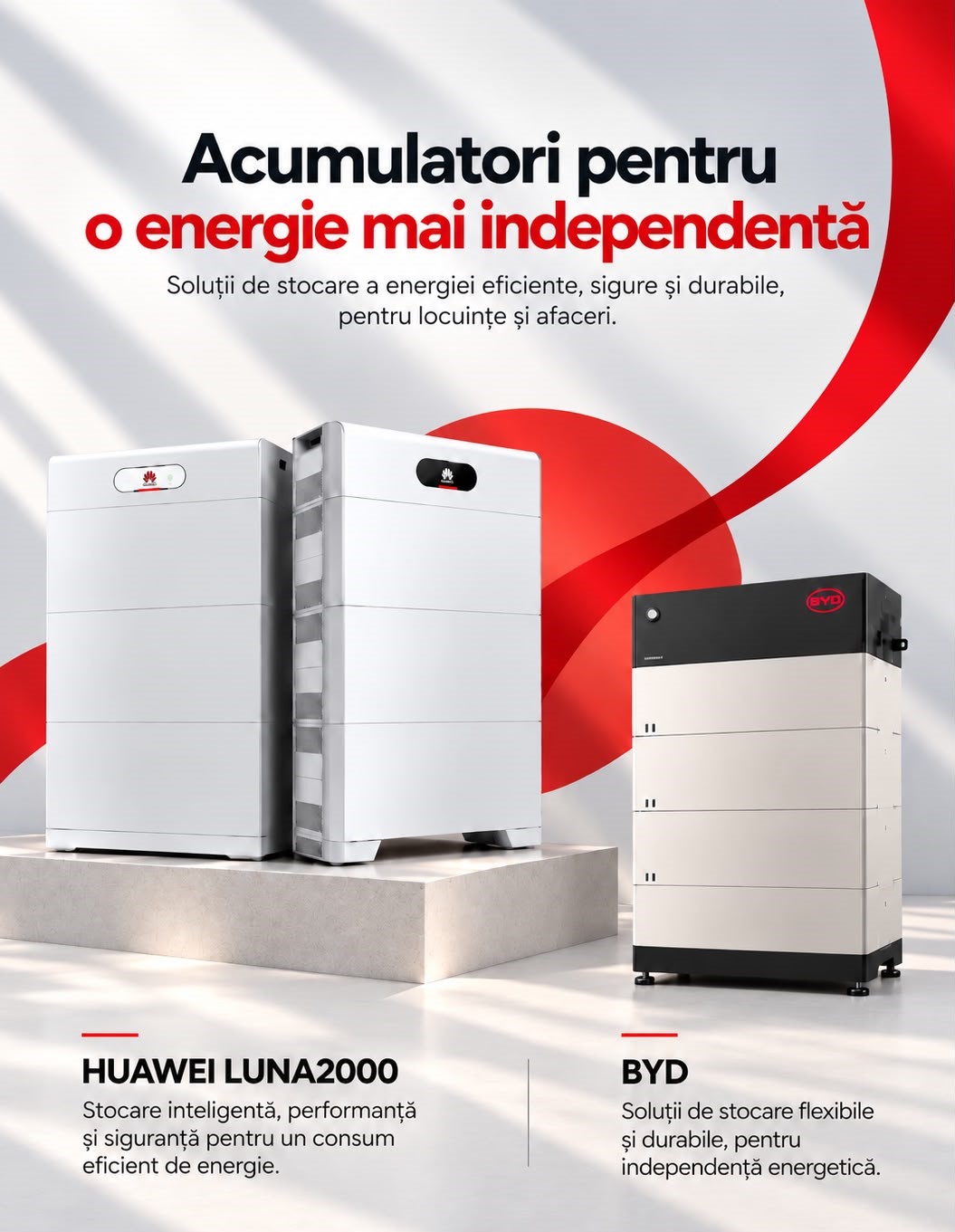 Oferta baterii Huawei si BYD