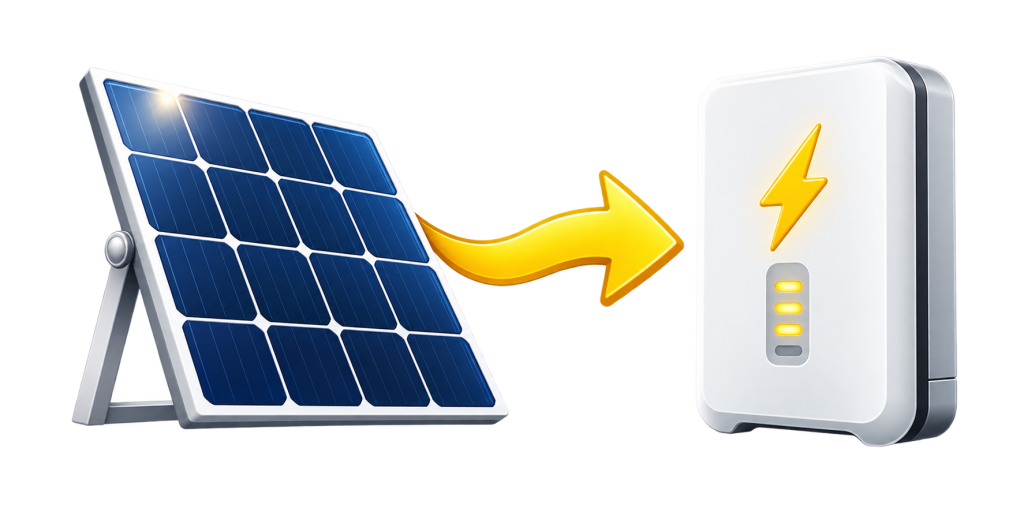 panou fotovoltaic la baterie